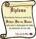Postais de Diploma Melhor M�e