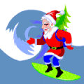 Enviar o postal: Pai Natal no Surf