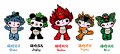 Postais de Mascotes - Jogos Ol�mpicos Beijing
