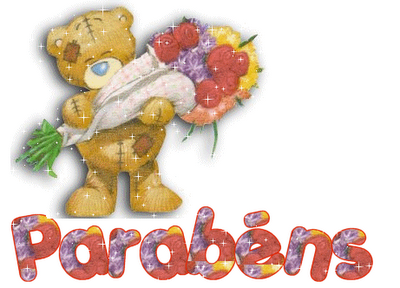 Postais de Ursinho de Parabéns